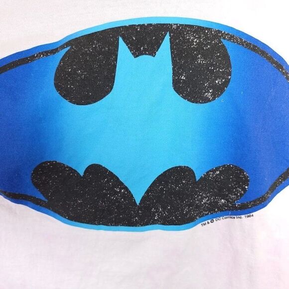 Batman T Shirt Vintage 80s DC Comics Superhero Dark Knight Made In USA Mens XL - Picture 2 of 7